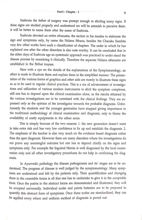 Demonstration of Signs and Symptoms of Sushruta